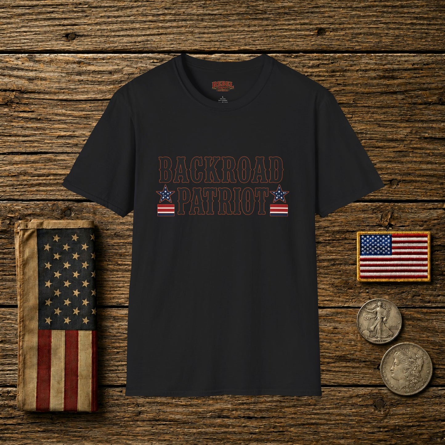 Backroad Patriot  Adult Size T-Shirt