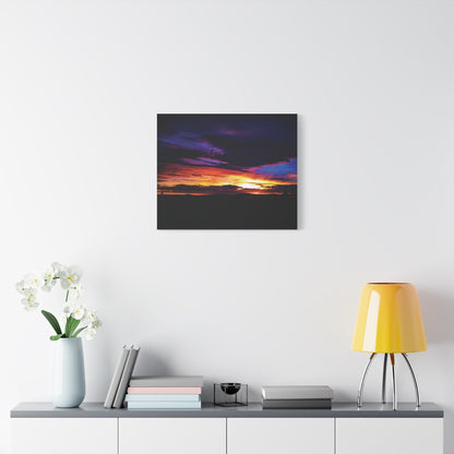 Pasture Sunset Matte Canvas Art