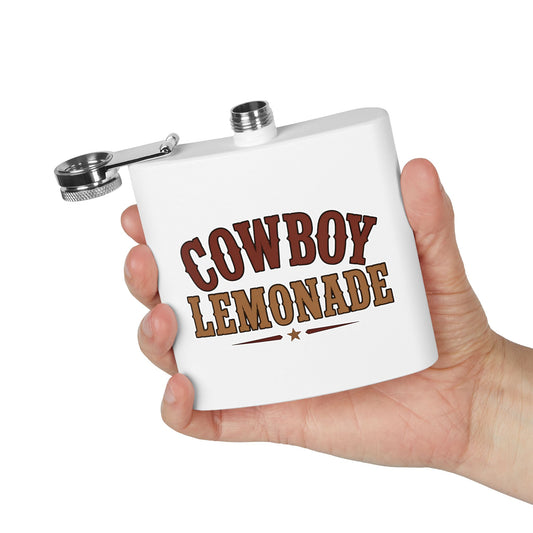 Cowboy Lemonade   Stainless Steel Flask, 6oz