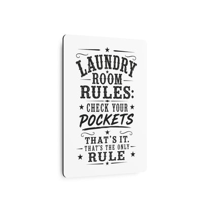 Laundry Room Rules  Metal Art Sign