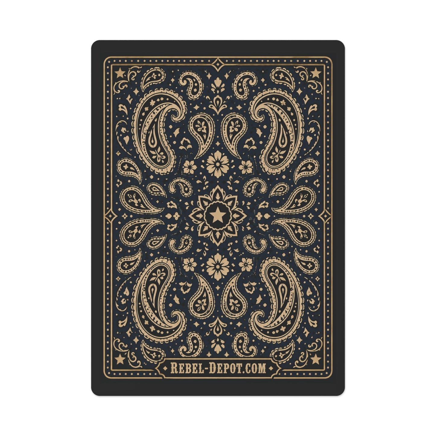 Paisley Blue  Poker Cards