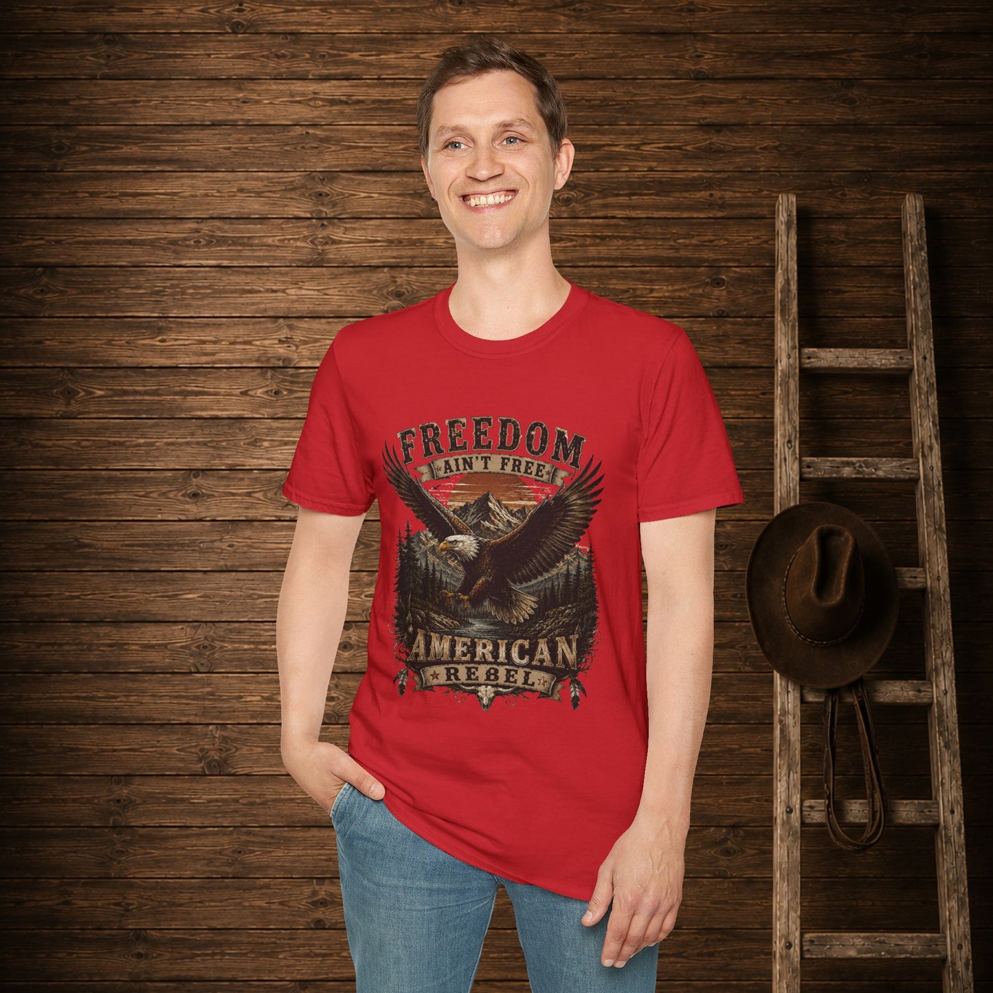 American Rebel Eagle  Adult Size T-Shirt