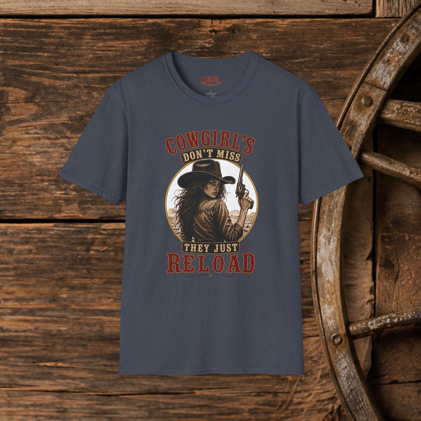Cowgirls Reload  Adult T-Shirt