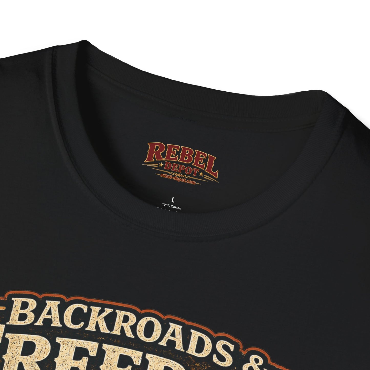 Backroads & Freedom  Adult Size T-Shirt