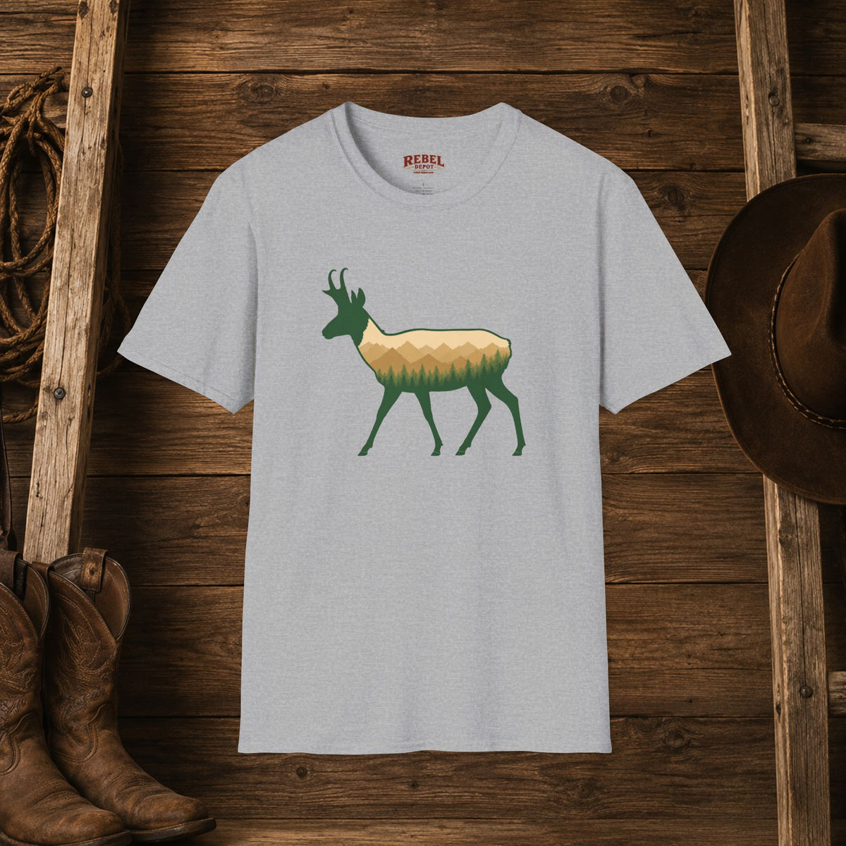 Wilderness Pronghorn   Adult Size T-Shirt