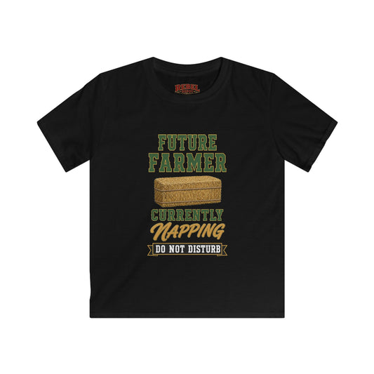 Future Farmer Napping   Kids Size T-Shirts