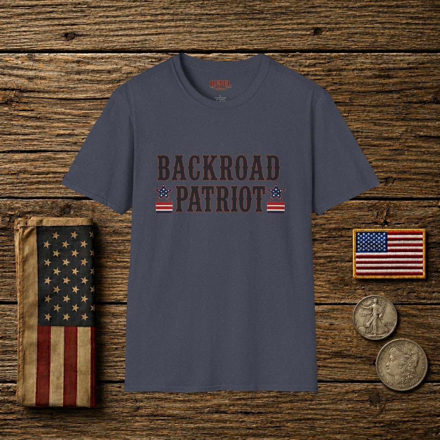 Backroad Patriot  Adult Size T-Shirt