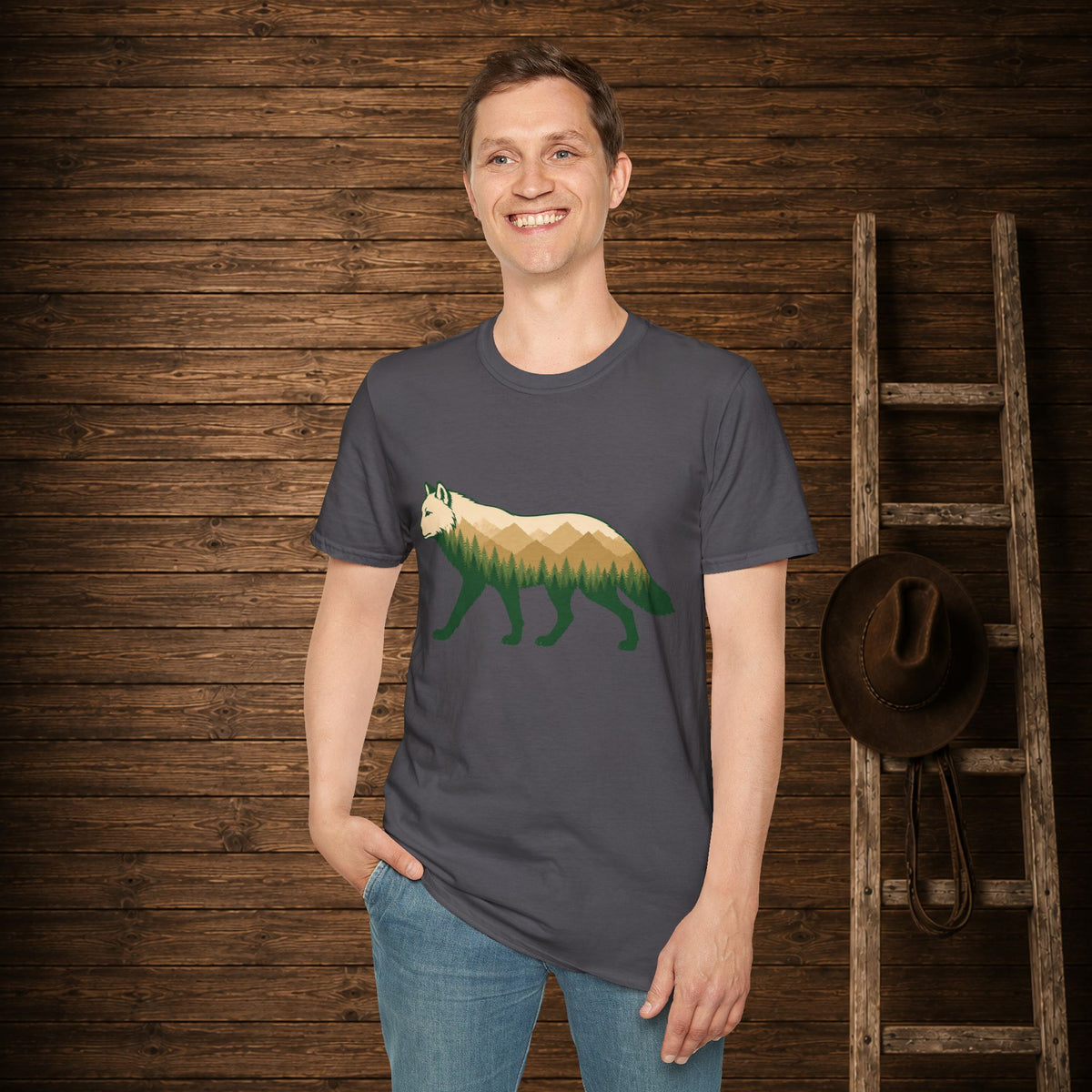 Wilderness Wolf  Adult Size T-Shirt