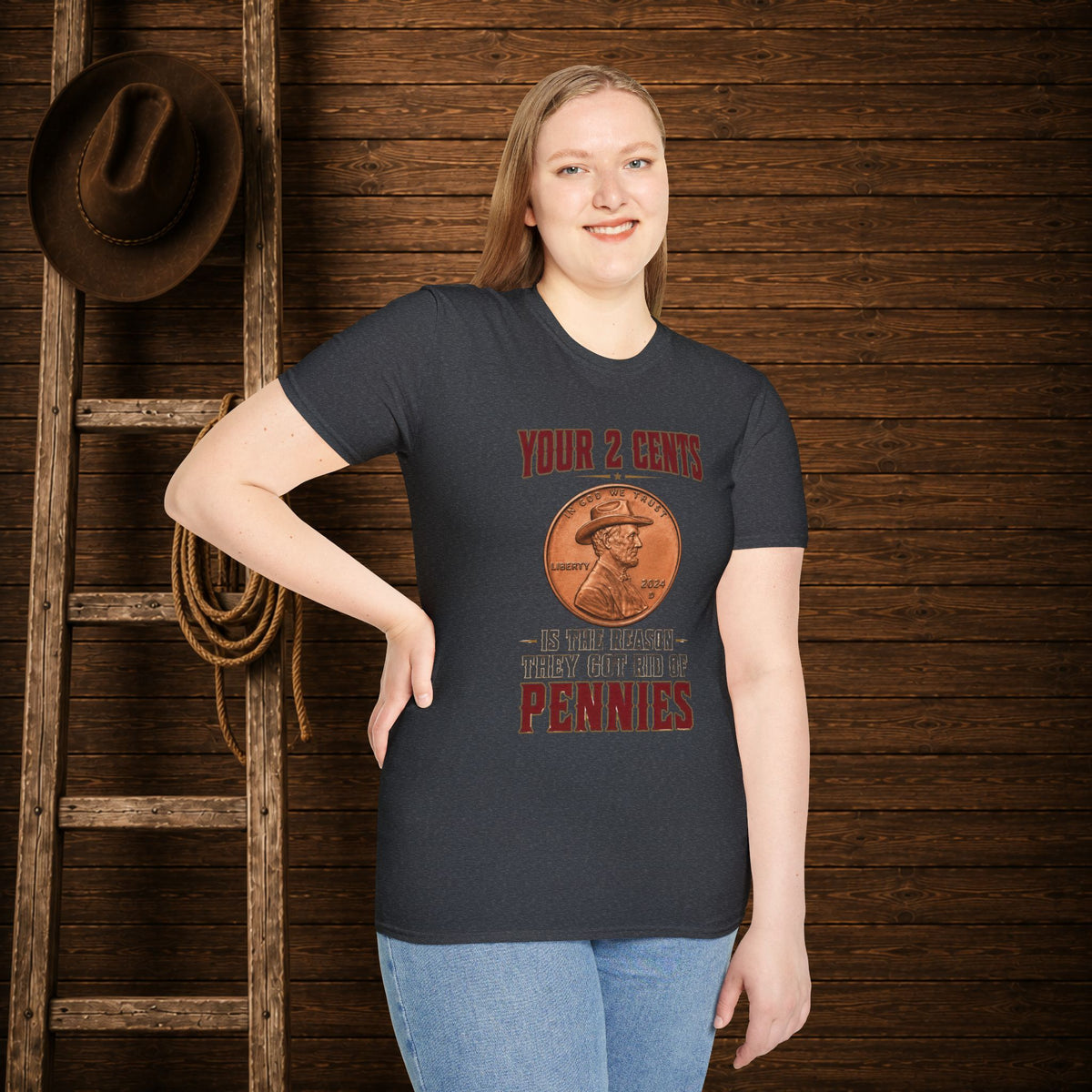 The Reason They Got Rid Of Pennies   Adult Size T-Shirt