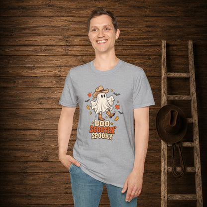 Boo Scootin Spooky   Adult Size T-Shirt
