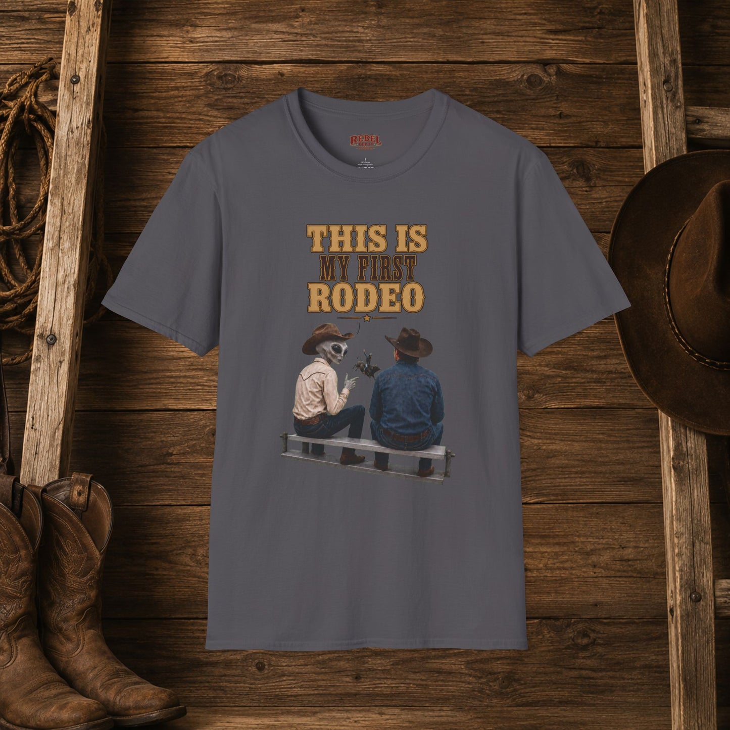 My First Rodeo (Alien)  Adult T-Shirt
