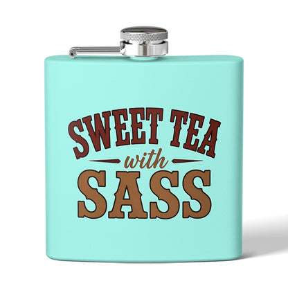 Sweet Tea Sass  Stainless Steel Flask, 6oz