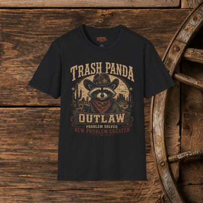 Trash Panda Outlaw (Offensive) Cowboy  Adult T-Shirt