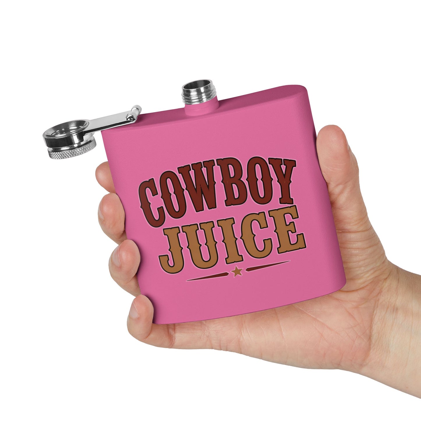 Cowboy Juice  Stainless Steel Flask, 6oz