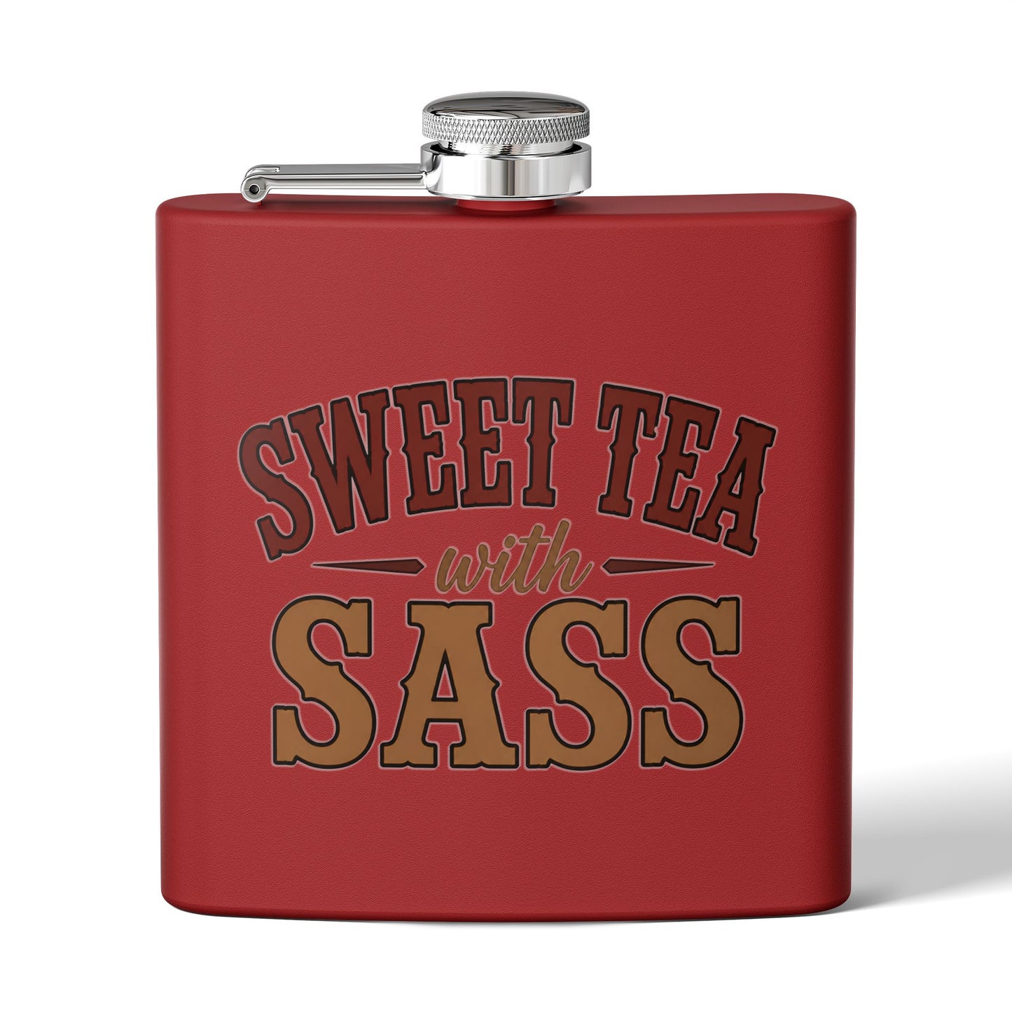 Sweet Tea Sass  Stainless Steel Flask, 6oz