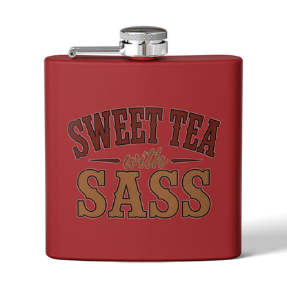 Sweet Tea Sass  Stainless Steel Flask, 6oz