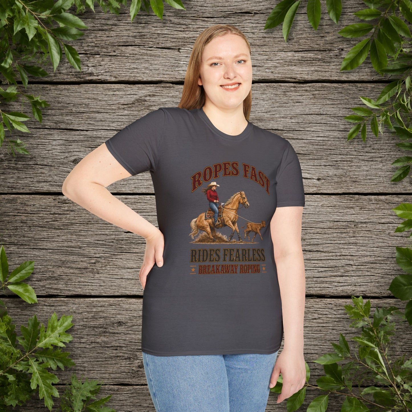 Ropes Fast Breakaway Roping  Adult T-Shirt
