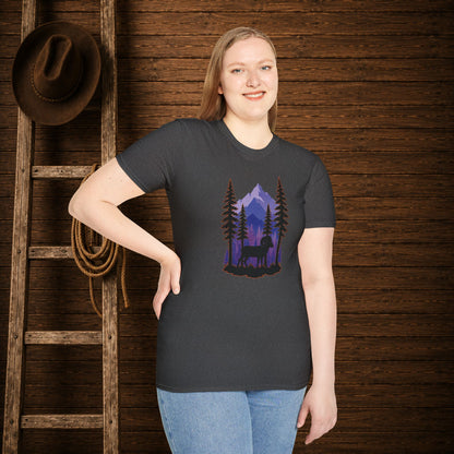 Twilight Big Horn Sheep   Adult Size T-Shirt