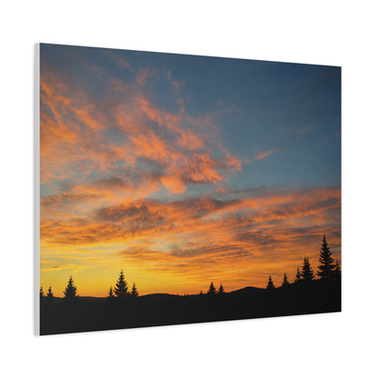 Country Sunrise  Matte Canvas Art