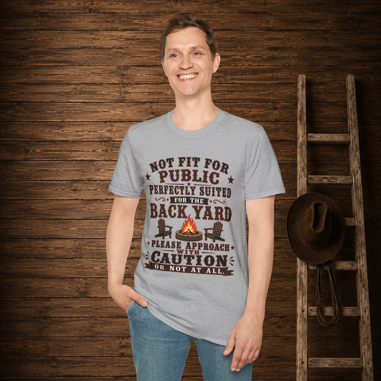 Not Fit For Public  Adult Size T-Shirt