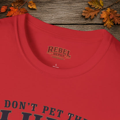 Don't Pet the Fluffy Cowboy  Adult T-Shirt