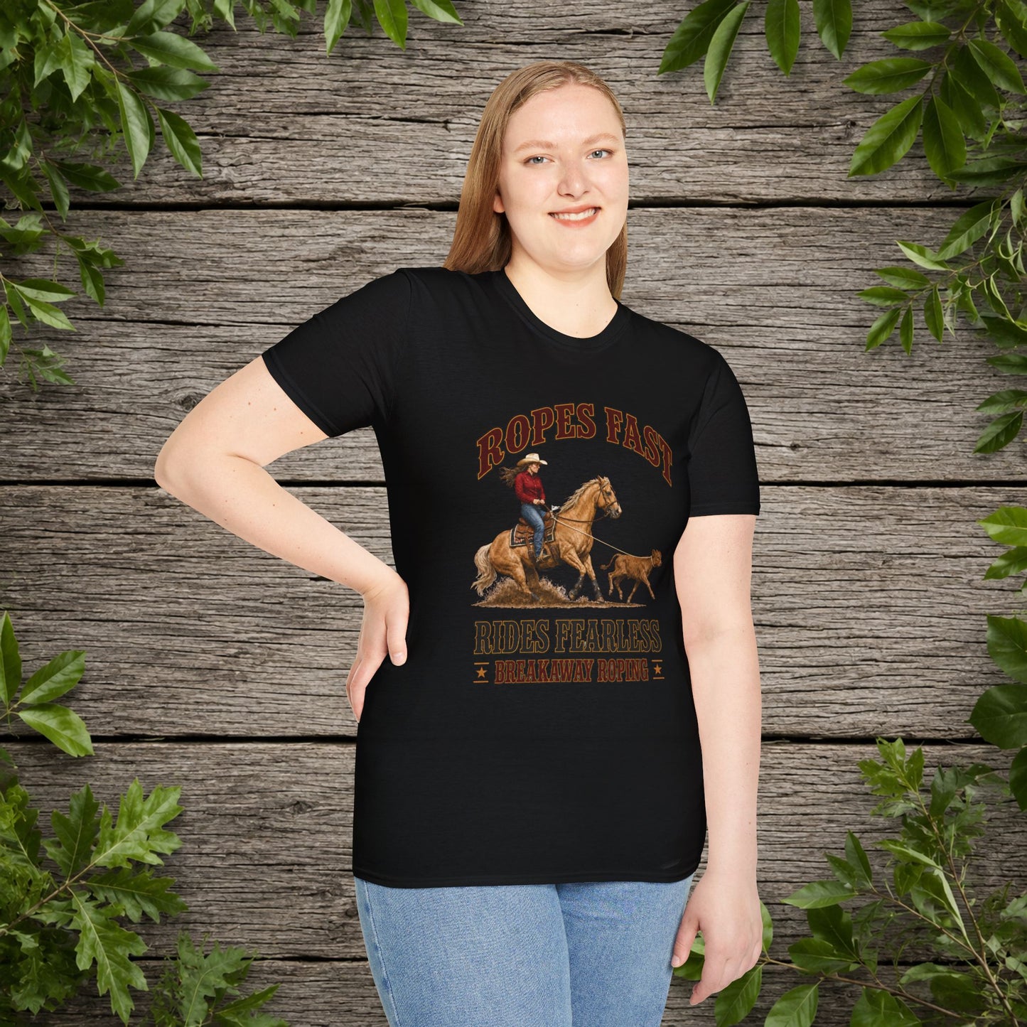 Ropes Fast Breakaway Roping  Adult T-Shirt