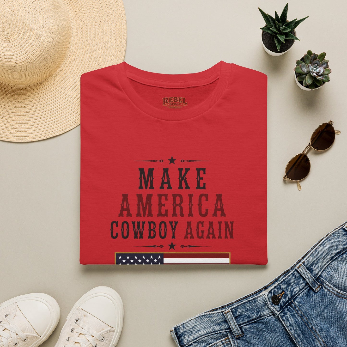 Make America Cowboy Again (Front) T-Shirt
