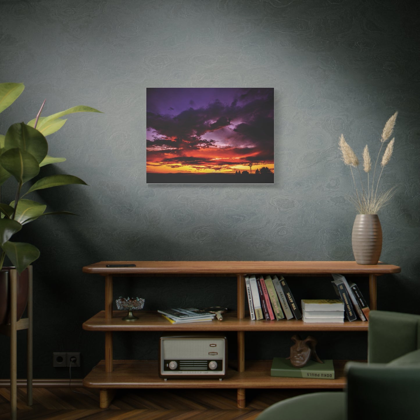 Ranch Sunset Matte Canvas Art