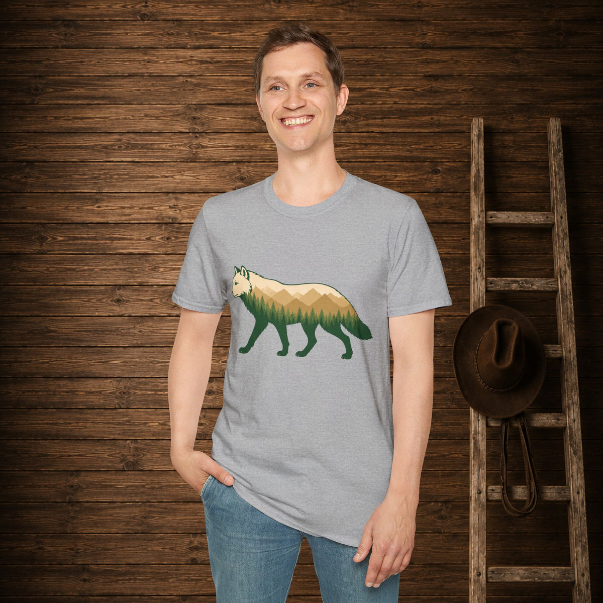 Wilderness Wolf  Adult Size T-Shirt