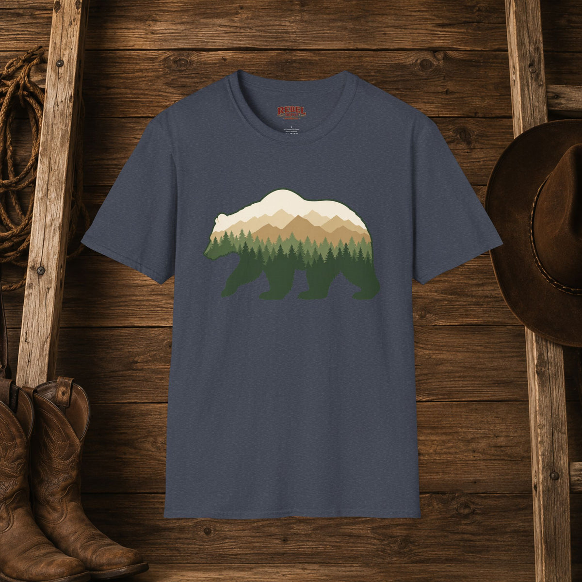 Wilderness Bear   Adult Size T-Shirt