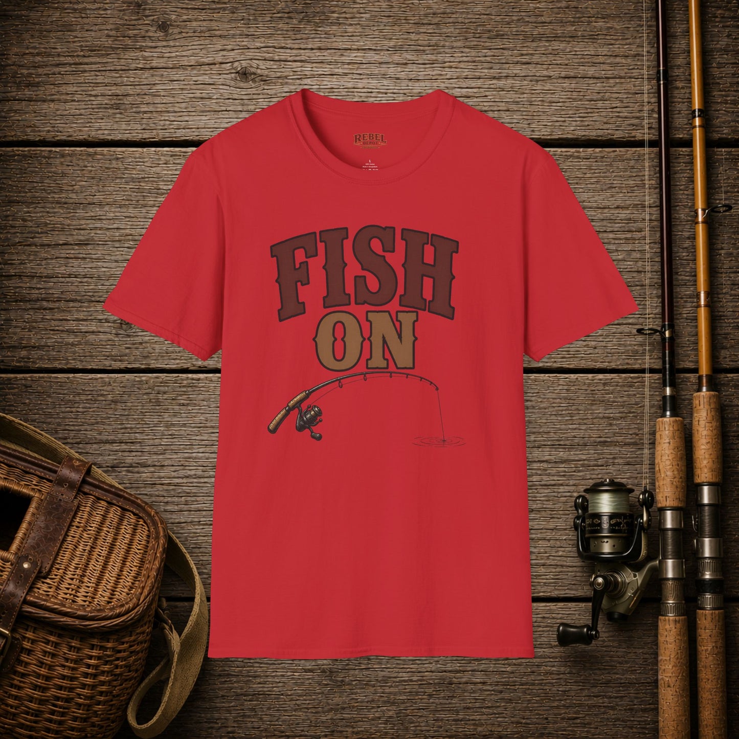 Fish On  Adult T-Shirt