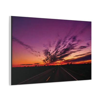 Backroad Sunset Matte Canvas