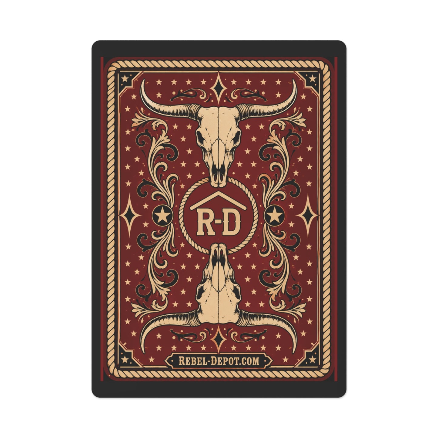 Cow Skull  Poker Cards