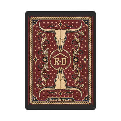 Cow Skull  Poker Cards