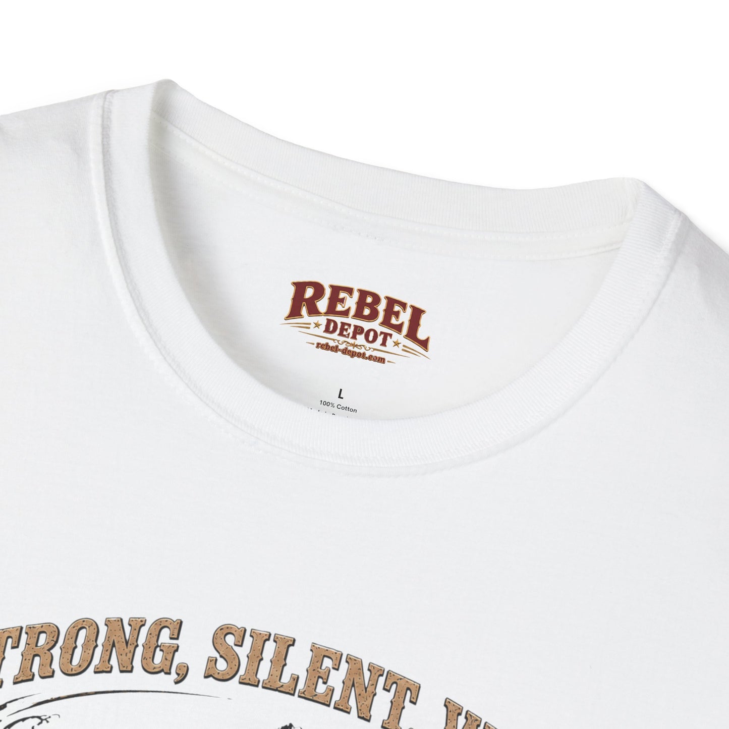 Strong Silent Wild Bear  Adult Size T-Shirt