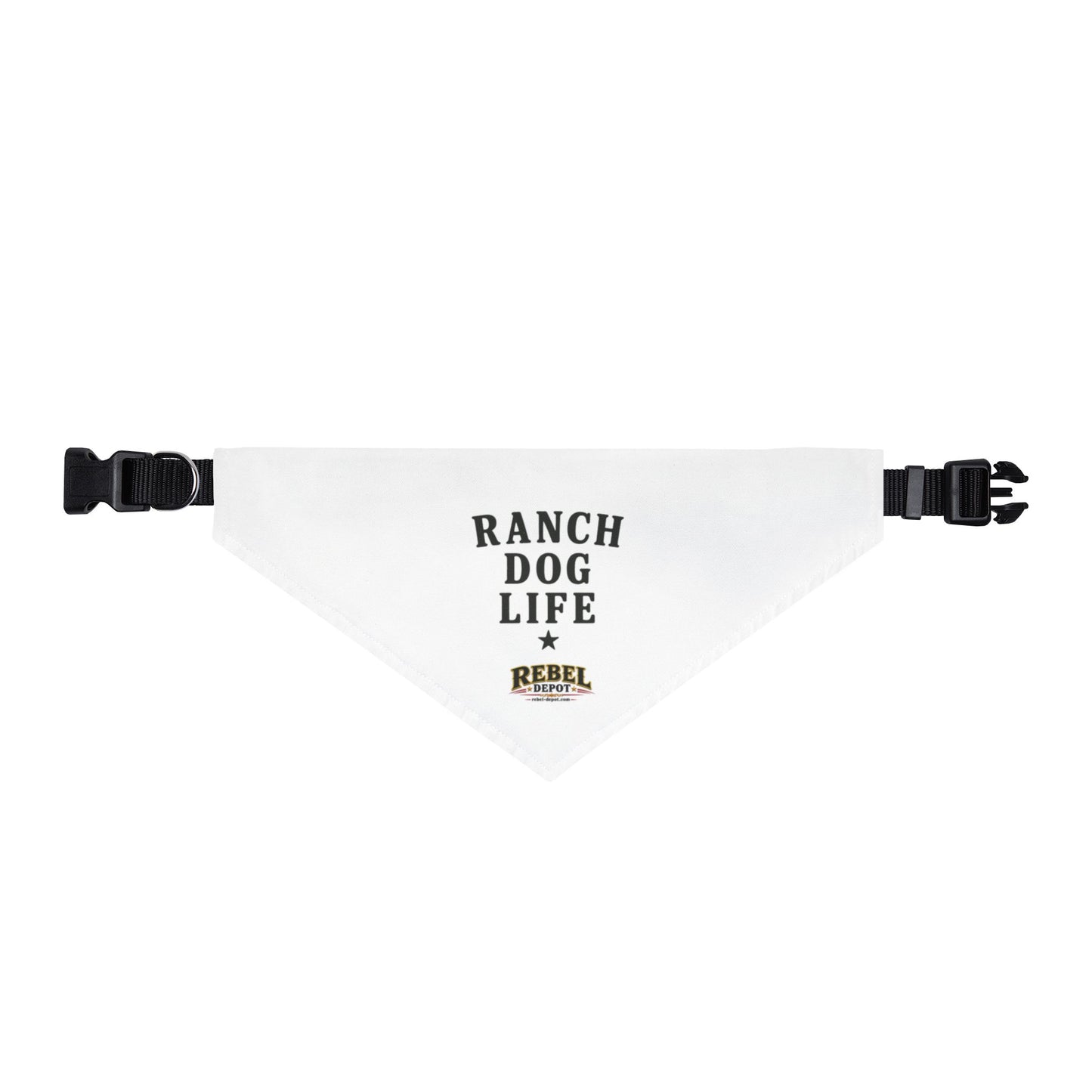 Ranch Dog Life  Clip-on Pet Bandana