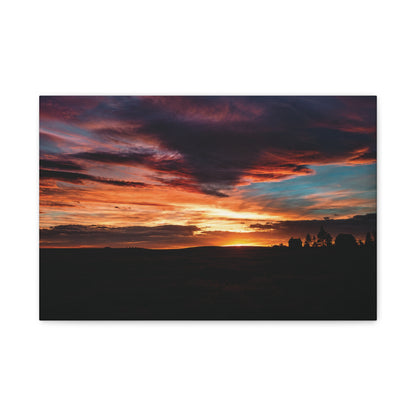 Country Sunset Matte Canvas Art