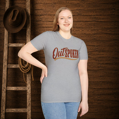 OutSpoken Cowgirl  Adult T-Shirt