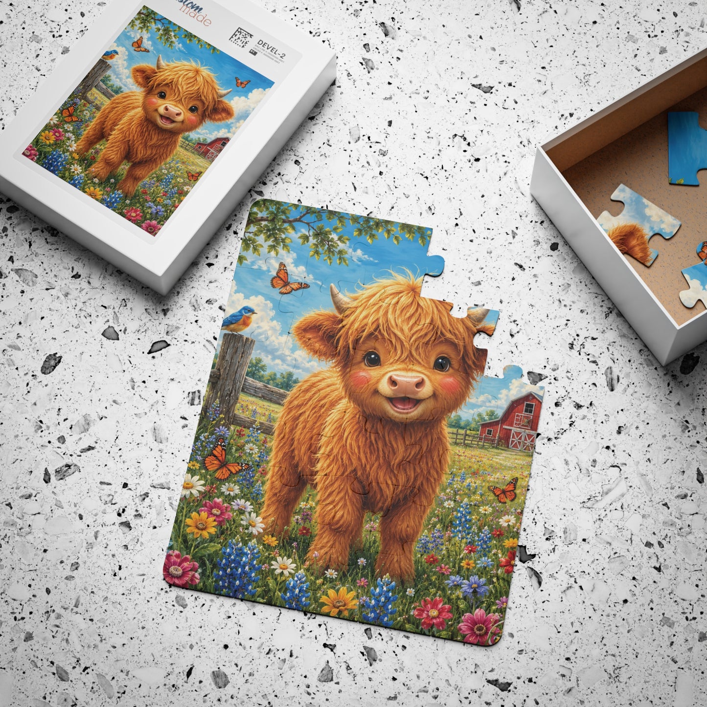 Highland Calf  Kids' Puzzle 30-Piece