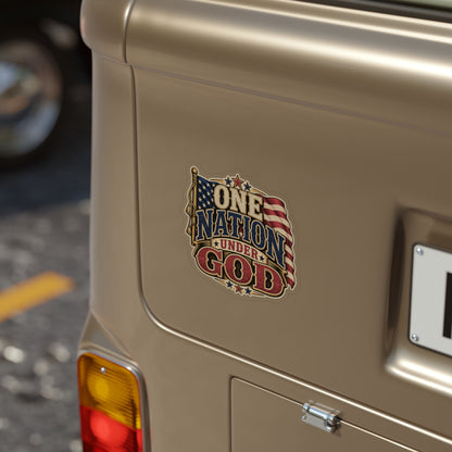 One Nation Under God  Transparent Outdoor Vinyl