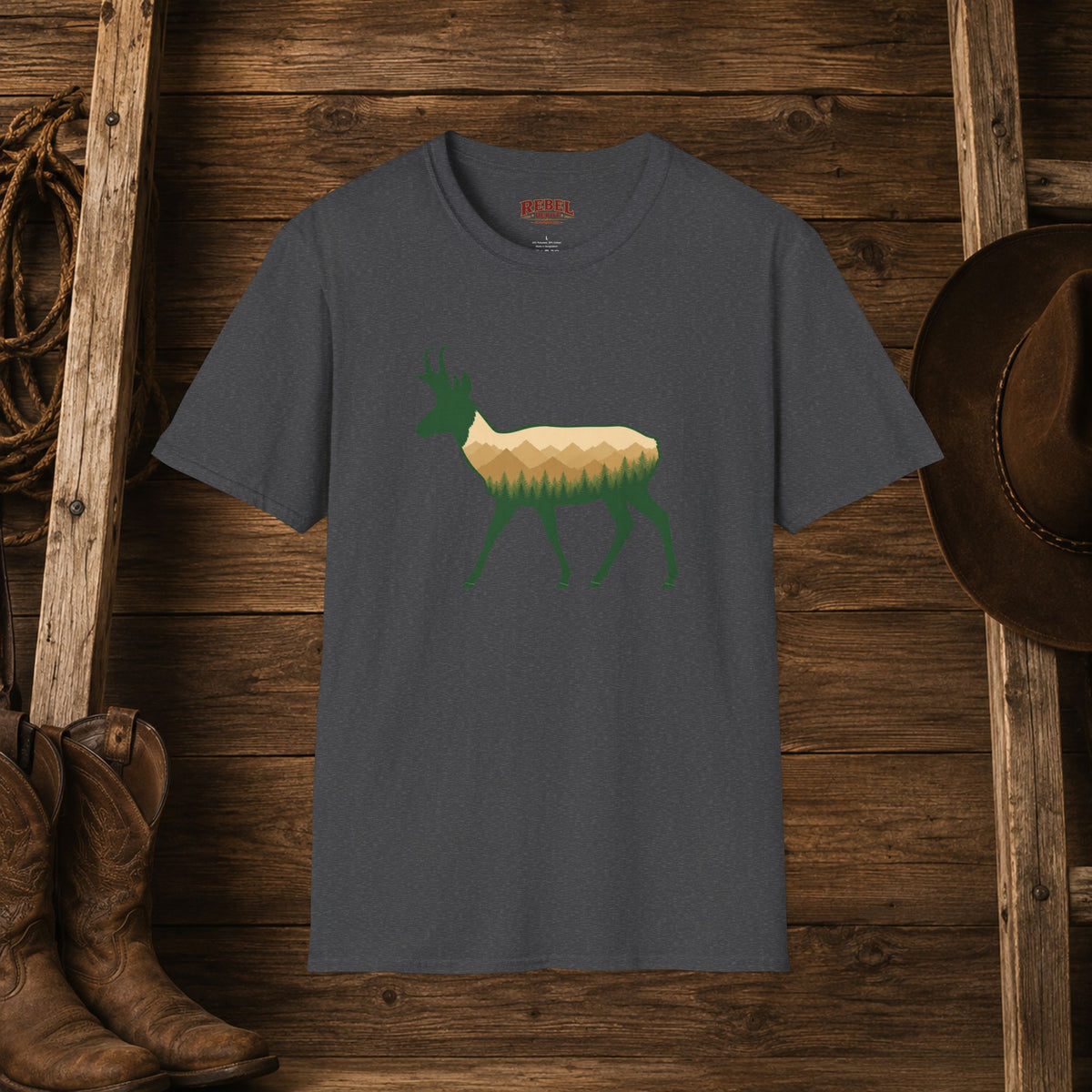 Wilderness Pronghorn   Adult Size T-Shirt