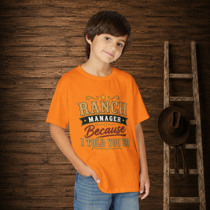 Ranch Manager Youth T-Shirt