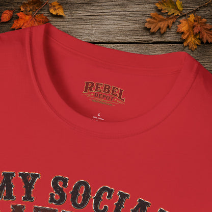 Social Battery Died  Adult Size T-Shirt