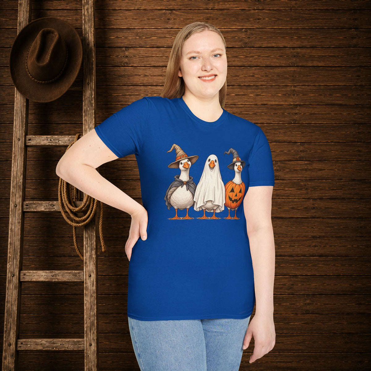 Spooky Geese   Adult Size T-Shirt