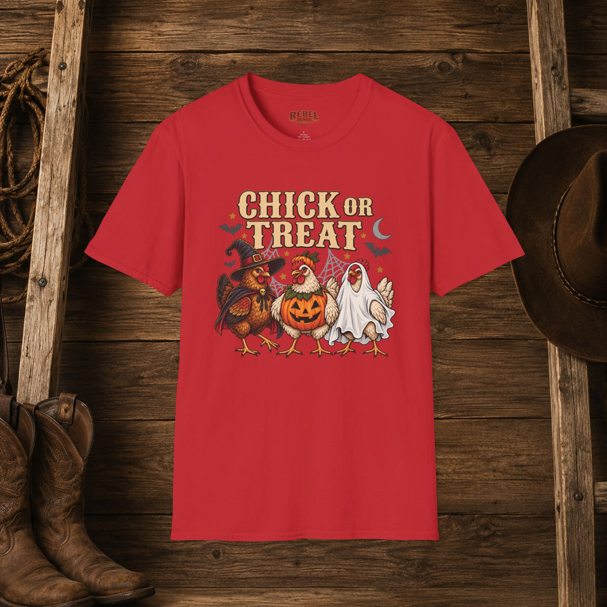 Chick Or Treat   Adult Size T-Shirt