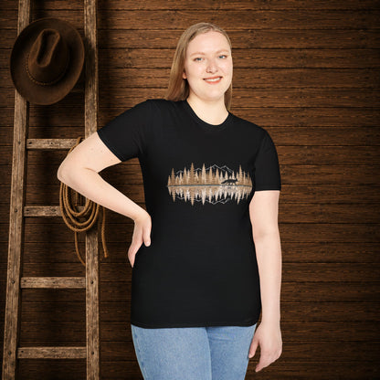 Fox Reflection   Adult Size T-Shirt