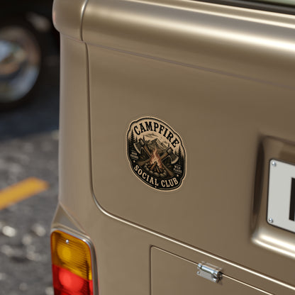 Campfire Social Club  Transparent Outdoor Vinyl