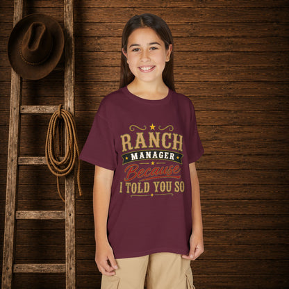 Ranch Manager Youth T-Shirt