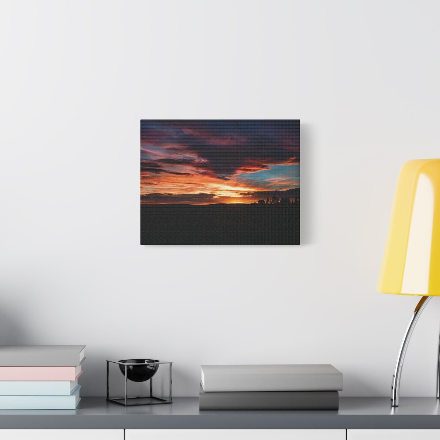 Country Sunset Matte Canvas Art