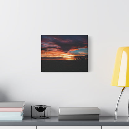 Country Sunset Matte Canvas Art